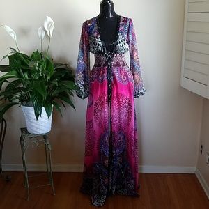 Multi colored maxi dress